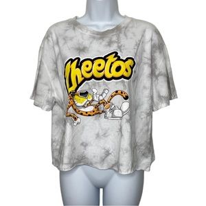 Cheetos Tie Dye Crop Top T-Shirt NWT